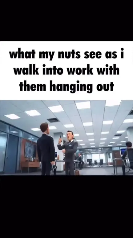 Nuts Hanging Out at Work