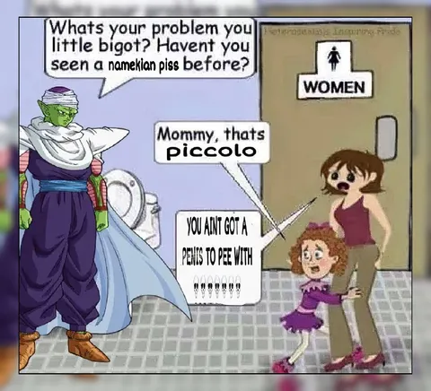 Piccolo in the Women's Bathroom