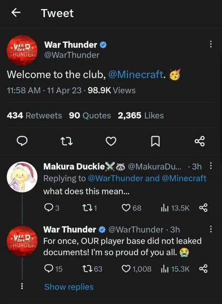 War Thunder Welcomes Minecraft