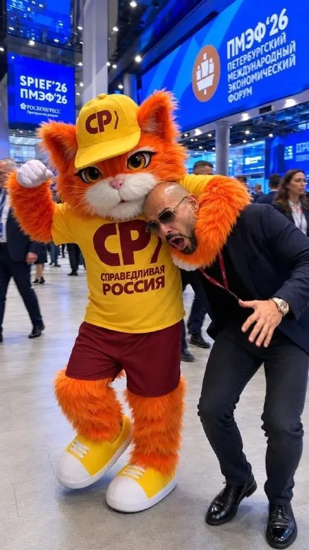 Маскот «Справедливой России» на ПМЭФ