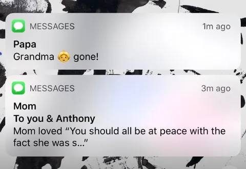 Grandma Gone Notification