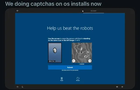 Operating System CAPTCHA Install