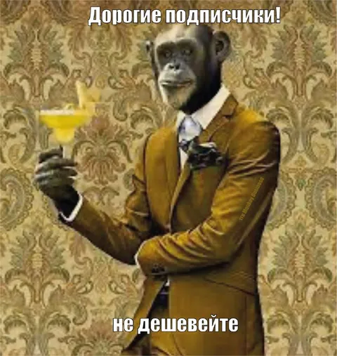 Дорогие подписчики, не дешевейте