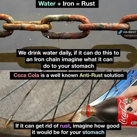 Coca-Cola Anti-Rust Stomach Joke