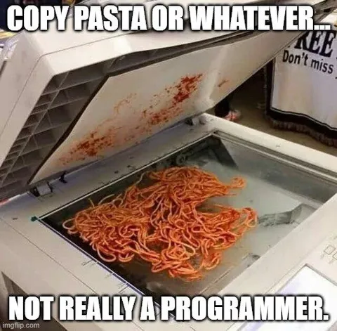Copy Pasta Programmer Printer