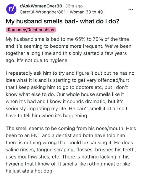 My Husband Smells Bad