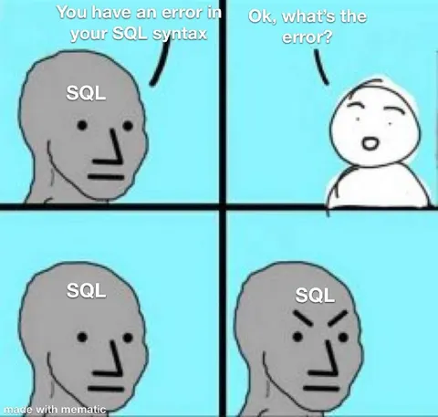 SQL Syntax Error Wojak