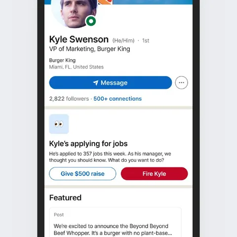 Fire Kyle or Give Him a Raise
