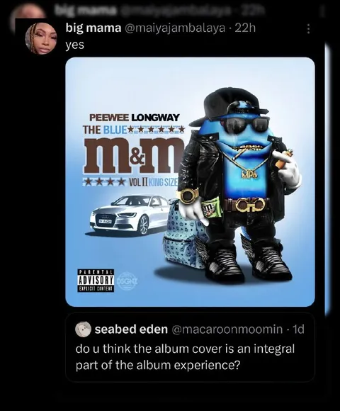 Blue M&M Album Cover Debate