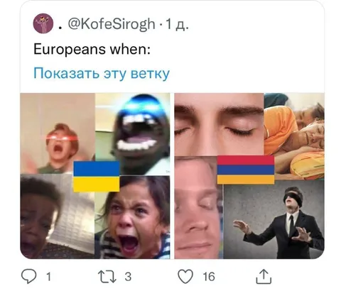 Europeans When Ukraine Flag Appears