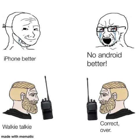 iPhone Versus Walkie Talkie