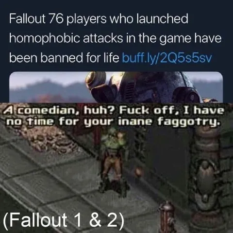 Fallout Players Banned for Homophobia