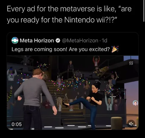 Metaverse Legs Ad