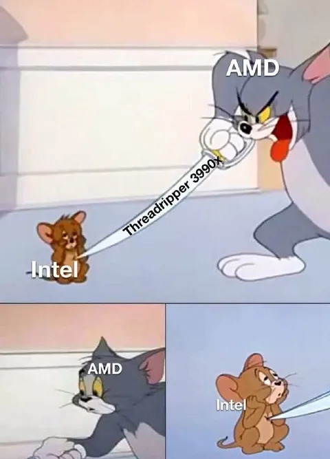 Threadripper 3990X Pulling Intel