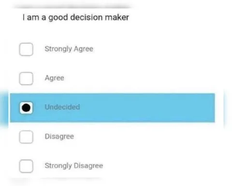 Good Decision Maker Undecided