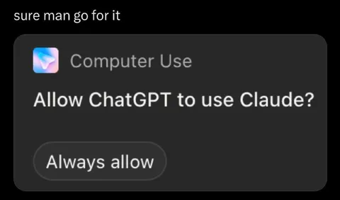 ChatGPT Asking Claude Permission