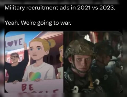 Military Recruitment Ads 2021 vs 2023