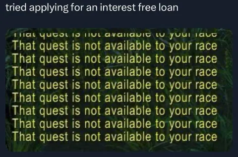 Interest-Free Loan Quest Denied