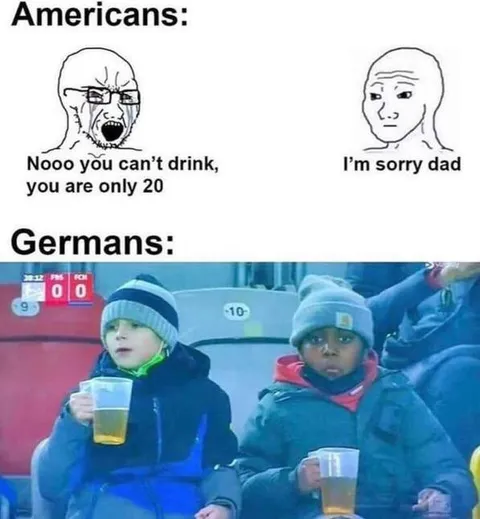 Americans vs Germans Drinking Age