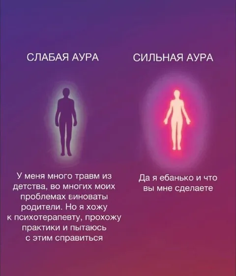 Слабая и сильная аура