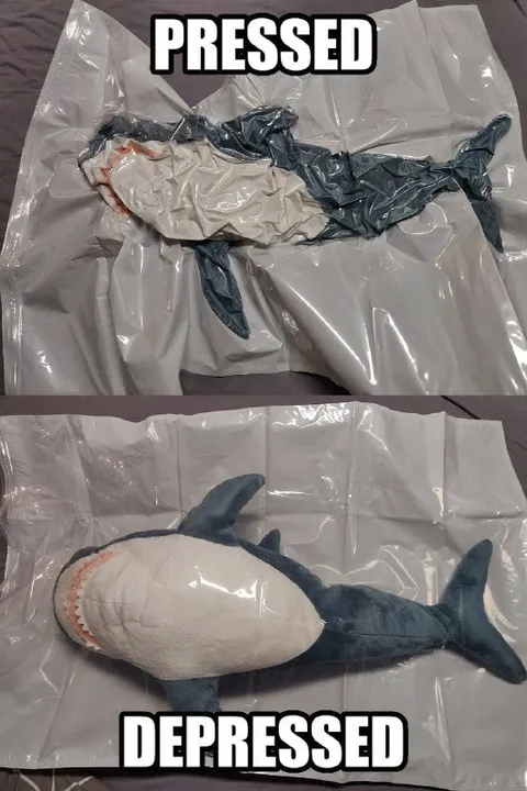 Pressed Depressed Shark