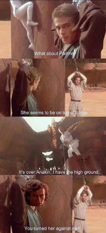 Padme Has the High Ground