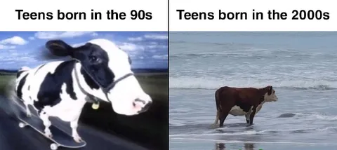 Teens Born in the 90s vs 2000s