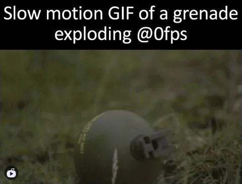 Slow Motion Grenade Explosion