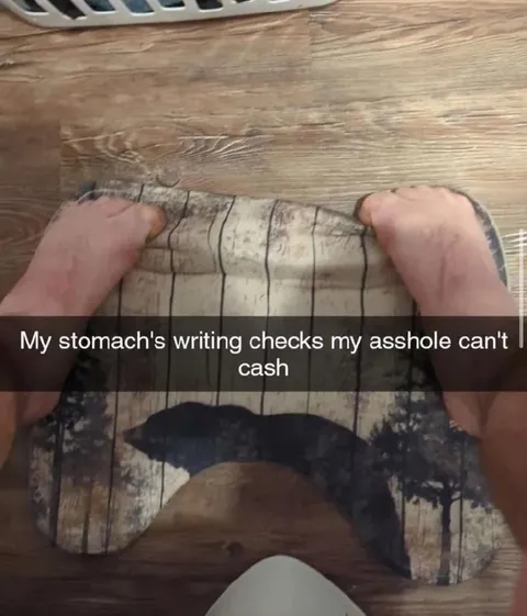 Stomach Writing Checks Asshole