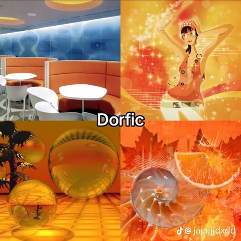 Dorfic Orange Aesthetic Collage