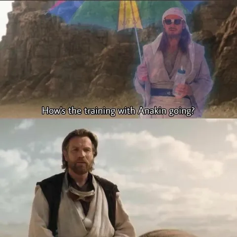 How's the training with Anakin going?