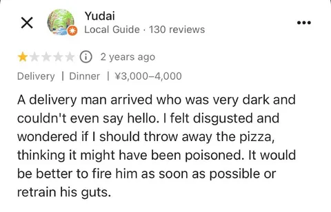 Racist Pizza Delivery Review
