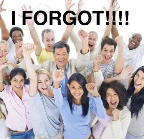 I Forgot!!! Celebration