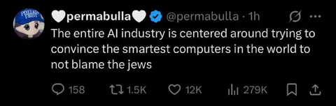 AI Trying Not to Blame the Jews