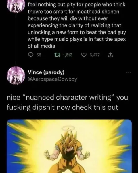 Nuanced Character Writing Goku