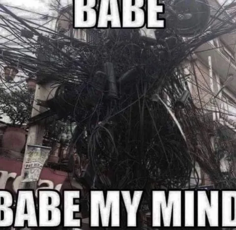 Babe My Mind Utility Pole