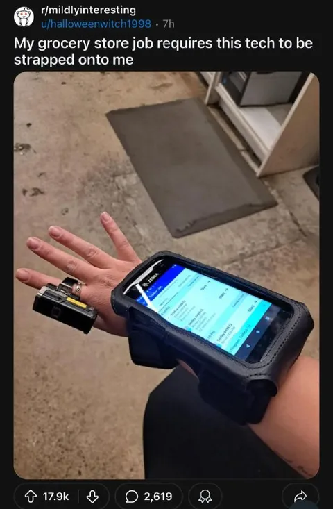 Grocery Store Wrist Scanner