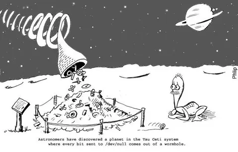 Tau Ceti /dev/null Wormhole Planet