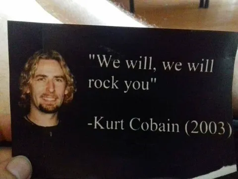 Kurt Cobain Misquotes Queen