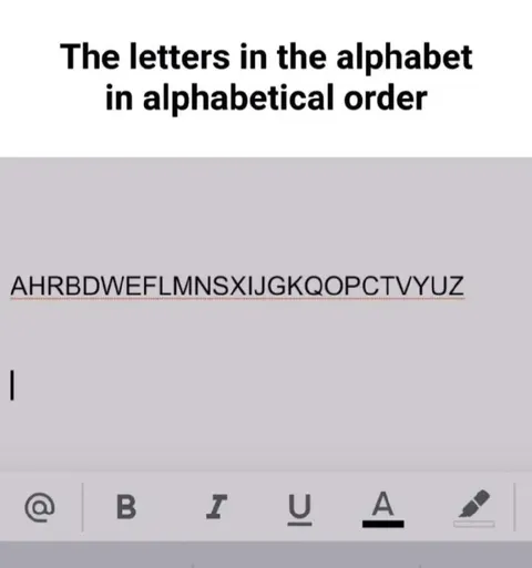 Alphabet Letters in Order