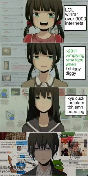 Anime Girl Internet Mood Swings