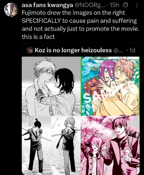 Fujimoto Draws Pain and Suffering