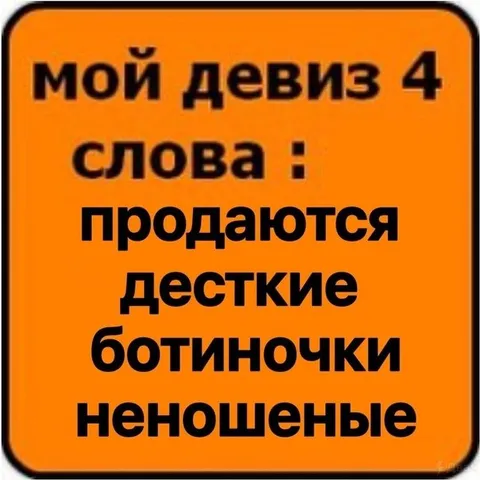 Мой девиз — четыре слова