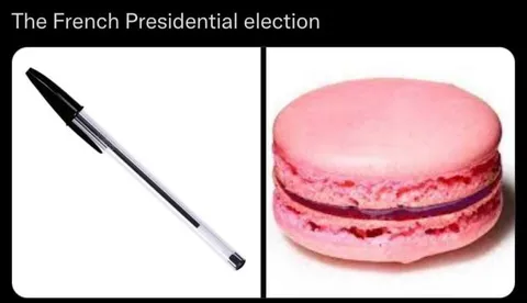 French Presidential Election Pen vs Macaron