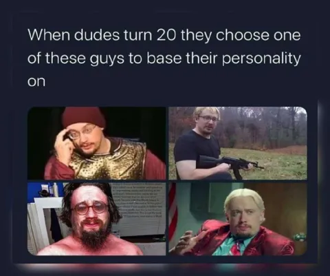 Four Guy Personality Choices