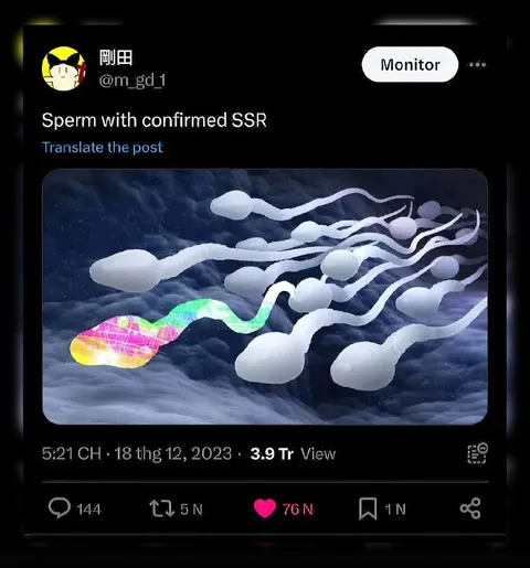 Sperm With Confirmed SSR
