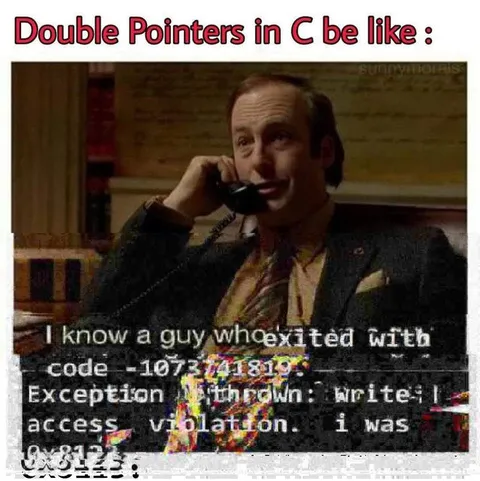 Double Pointers in C Be Like
