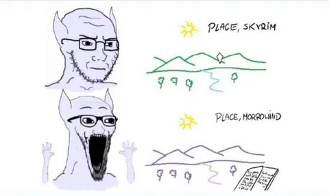 Skyrim Versus Morrowind Landscape