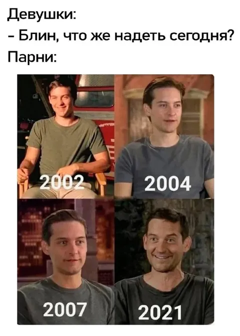 Парни и одежда с годами