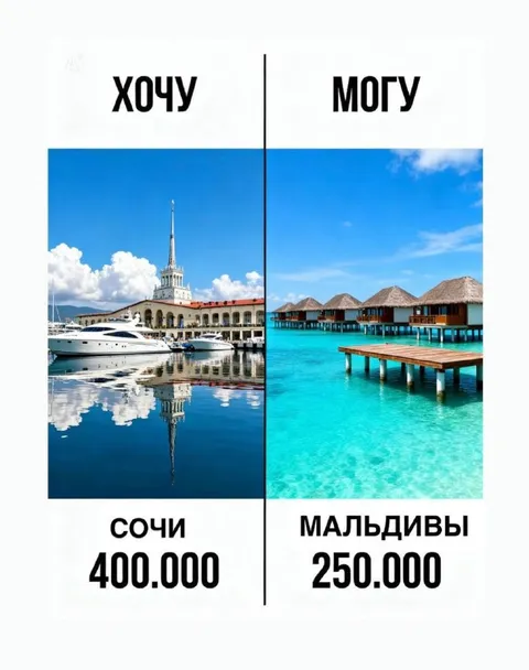 Хочу Сочи, могу Мальдивы